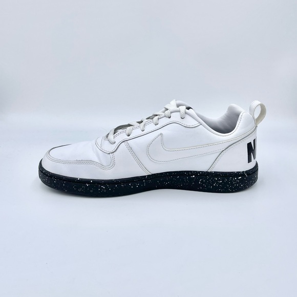 Nike Court Borough Low SE White Black Leather Trainer 916760-100 Men’s size 9.5 - Picture 7 of 12